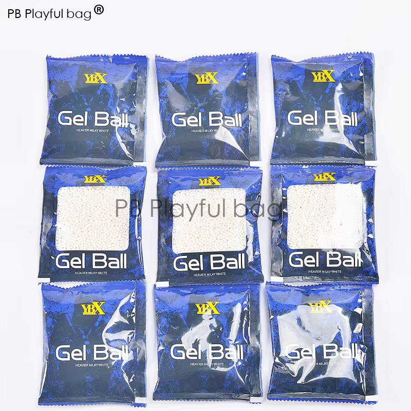 Playful bag CS 7MM milky white gel ball YBX standard 7-8mm jinming high quality enhanced water absorption Gel ball toy parts