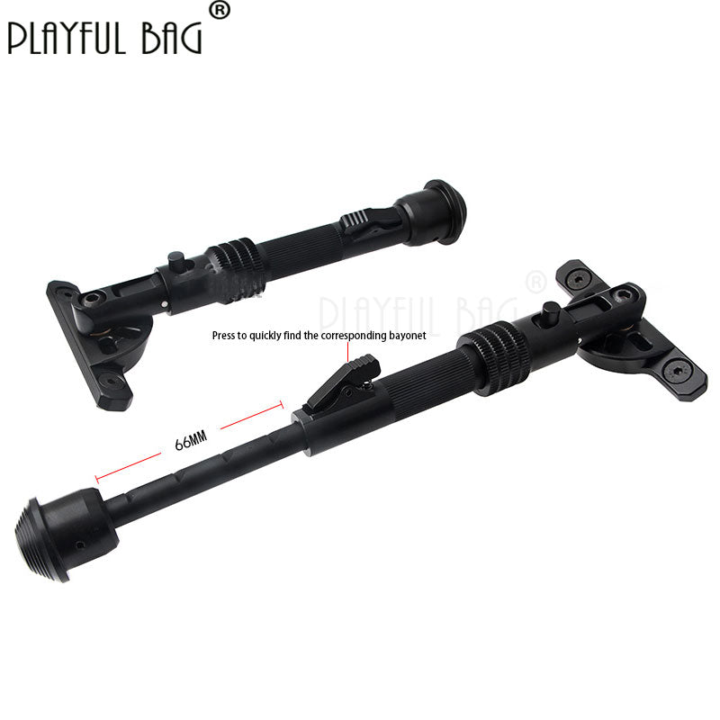 6-inch quick release telescopic Y92 M-lok 6 inch JD16 bipod Rifle tripod 360 degree rotating support fiber high-quality tactical tripod telescopic support