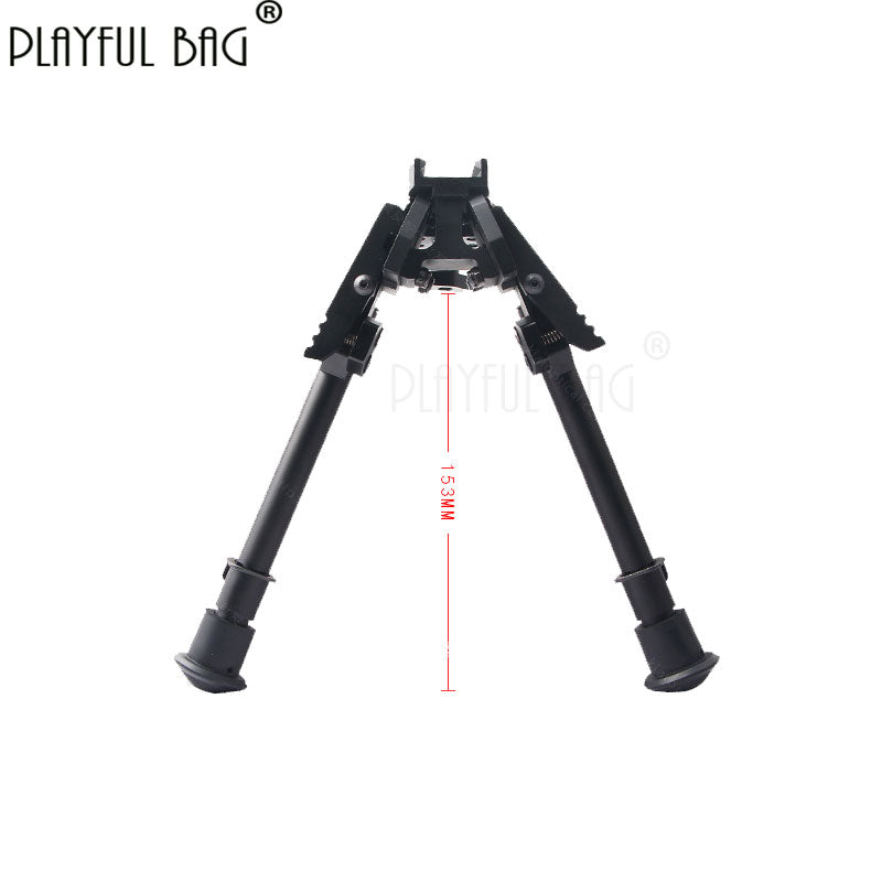 6 inches Bipod of toy gun Rifle tripod Detachable assembledCarbon fiber high-quality tactical tripod telescopic support 6 inch 20mm card slot JD19