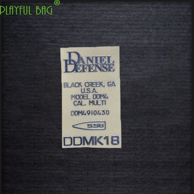 playful bagDDMK18 M4 water bullet gun Metal waterproof DIY sticker Jinming8 accessories SCAR Lehui 416 2nd generation New Will G36 AK L47