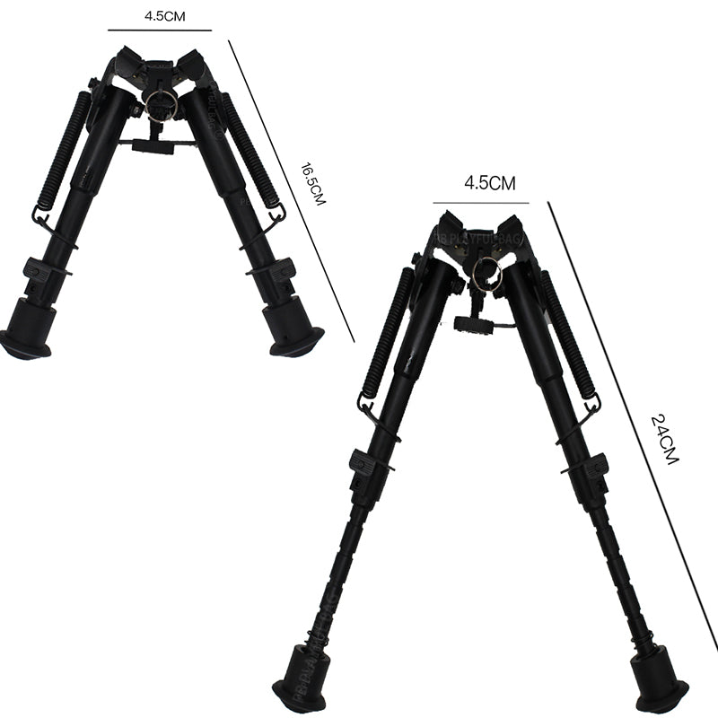 playful bag Bipod with Picatinny Rail Adapter 6-9 Inches Rifle Bipod Rifle Bipod 6" to 9" Adjustable Spring Return Sniper Sling Swivel Mount JD09
