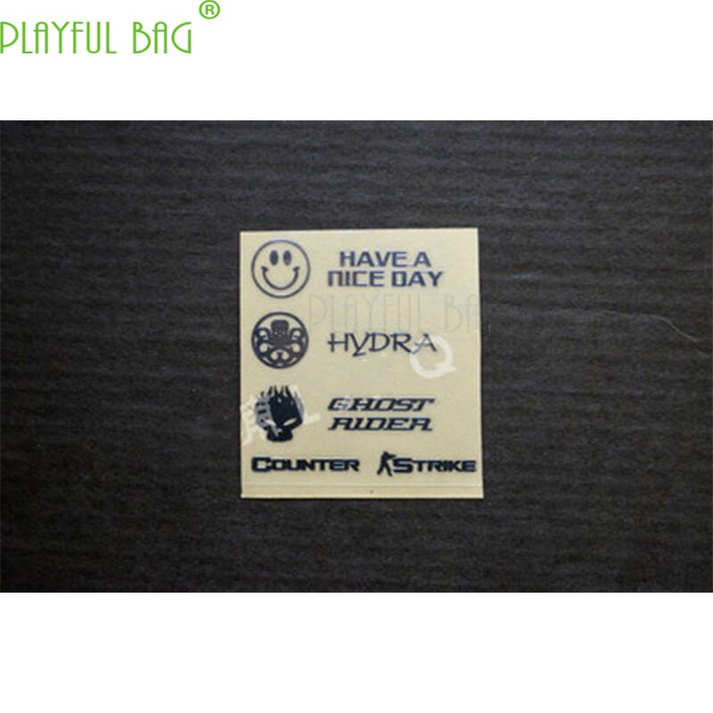 playful bagM4 throwing window Metal waterproof DIY sticker Jinming 8 water bomb gun SCAR Lehui 416 second generation new will g36ak74 L26