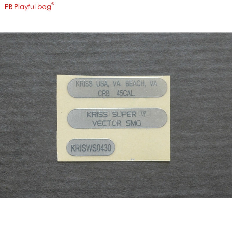 playful bagOutdoor CS DIY parts Lehui Mk5 Dagger electric water bullet gun Metal Sticker HK416 Jinming under supply m4J9 AK L64