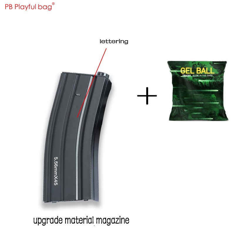 Outdoor CS Game Jiqu luminous water bullet &Jiqu Nylon and Jinming 8 HK416 Upgrade material Cartridge clip black cow ttm ID32