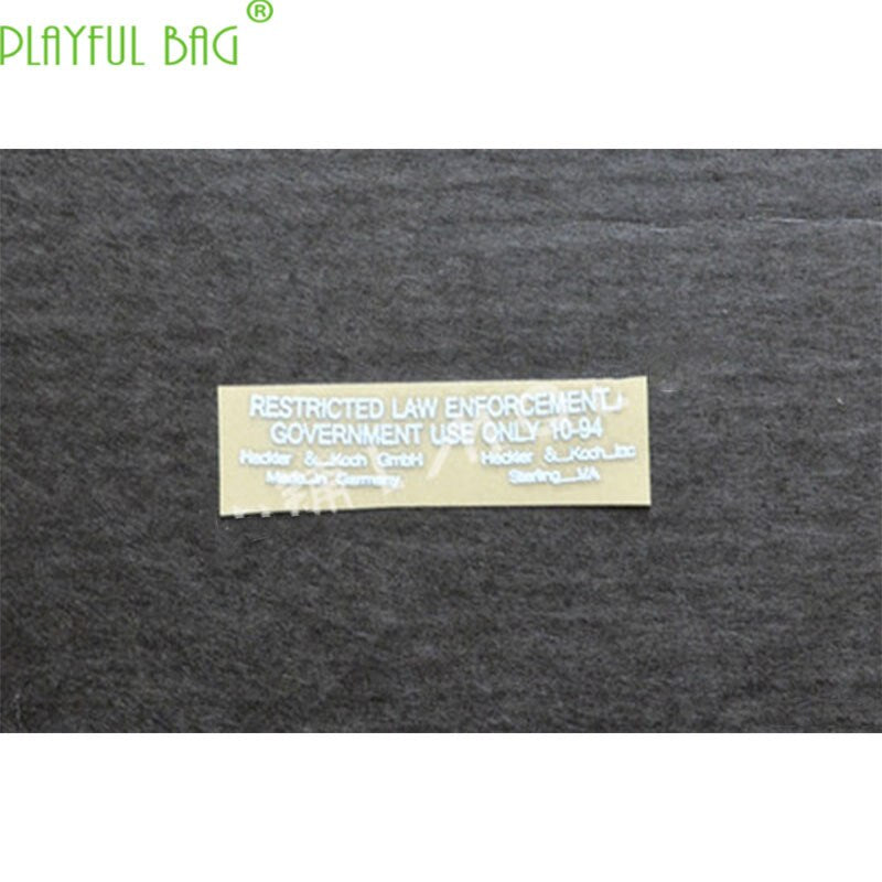 playful bagOutdoor CS HK416 magazine Metal waterproof DIY sticker MK18 jinming scar for M4 water bombs electric Le Hui AK74 mkm2 L55