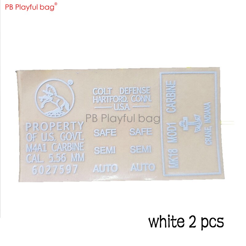 playful bagOutdoor CS M4 water bullet gun metal sticker bright 8Q singularity modified parts SCAR 416 two generation new Weil g36 AK74 L29