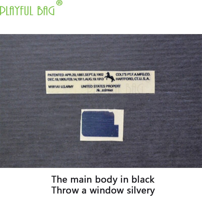 playful bagOutdoor CS Metal waterproof DIY sticker Jin Ming SCAR supplies M4 New Will G36 electric series toy water bomb gun 416 AK L18