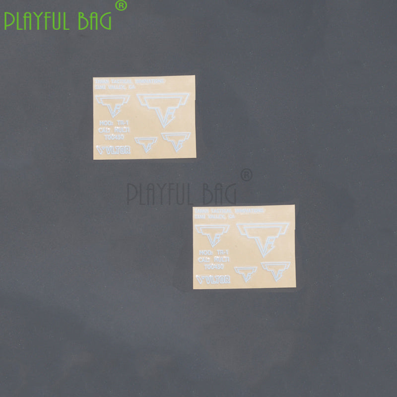 playful bagplayful bag Outdoor CS DIY TTI tr1 Metal Sticker John wick Jinming Electric water bullet gun ldt L76