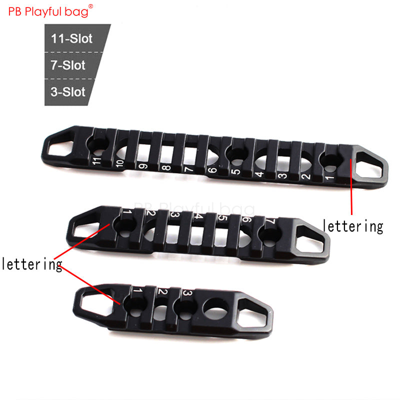 Playful bag Outdoor CS Jinming water bullet upgrade material guideway MGPCQB keymod/M-LOK universal MI guideway strip QE56