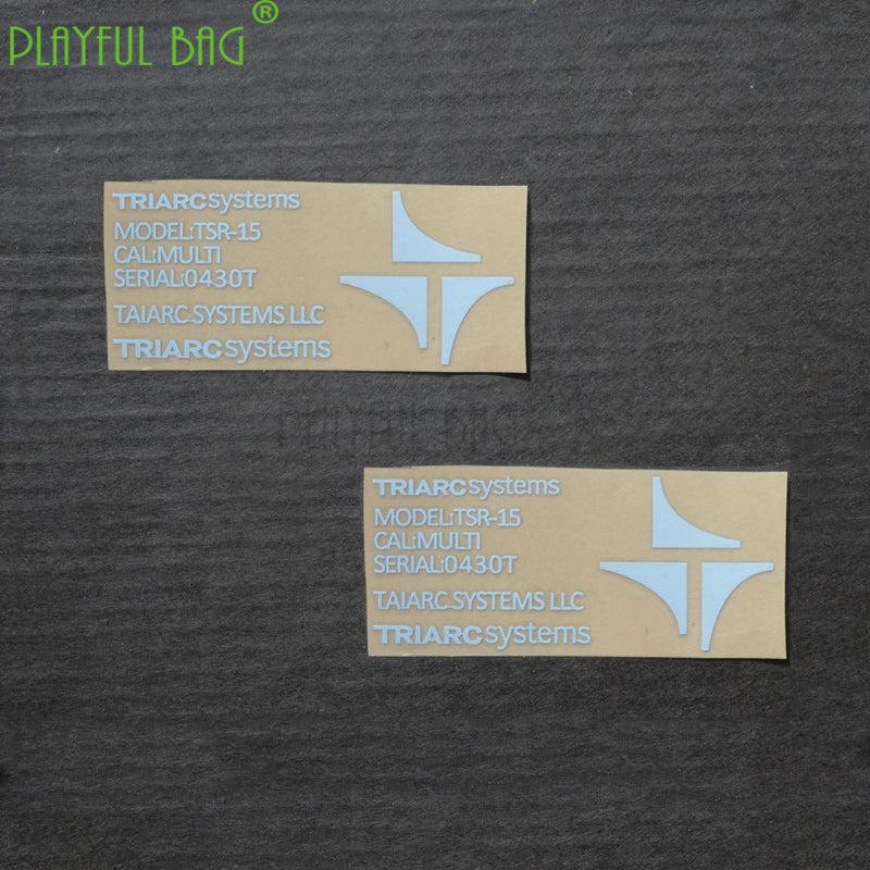 playful bagplayful bag Outdoor CS Triarc water bullet toy metal sticker mk8 Jinming ak10 m4 electric gel ball gun L80