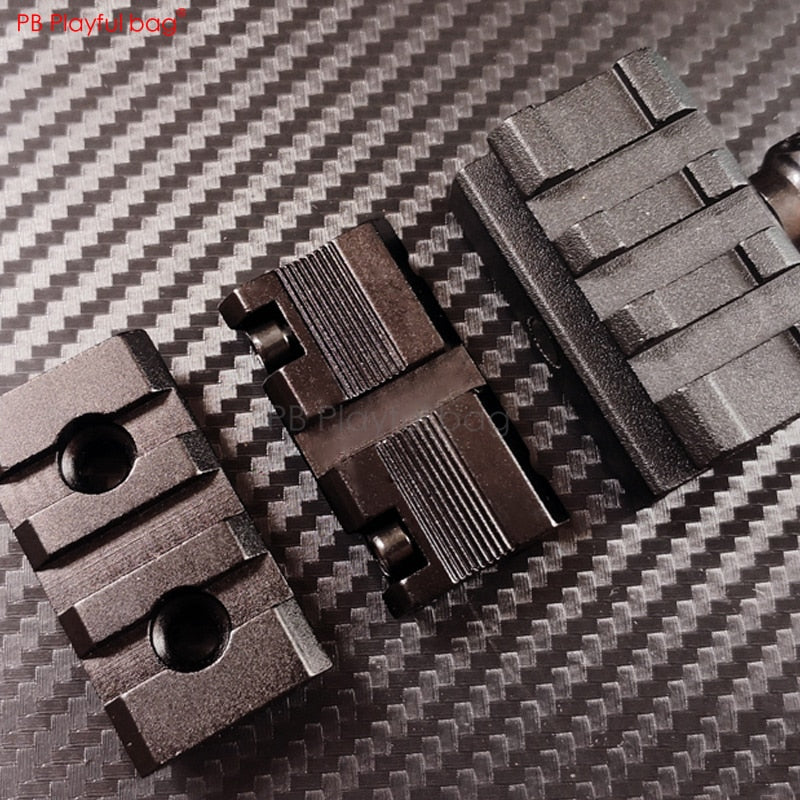 Playful bag Outdoor CS Water bullet upgrade material 11mm to 20mm leather rail picatiny swallow tail guide rail Bull Devil QE57