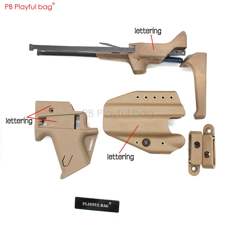 Playful bag P1 upgrade material slide sleeve nylon sintered rear-support/grip Water bullet toy gun accessories KD66.2