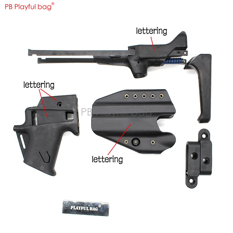 Playful bag P1 upgrade material slide sleeve nylon sintered rear-support/grip Water bullet toy gun accessories KD66.2