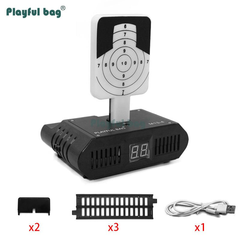 Table Moving Laser Toy Target Electric scoring Sound effect target USB charging 2MW Indoor Leisure toy device AQB109 Playful bag