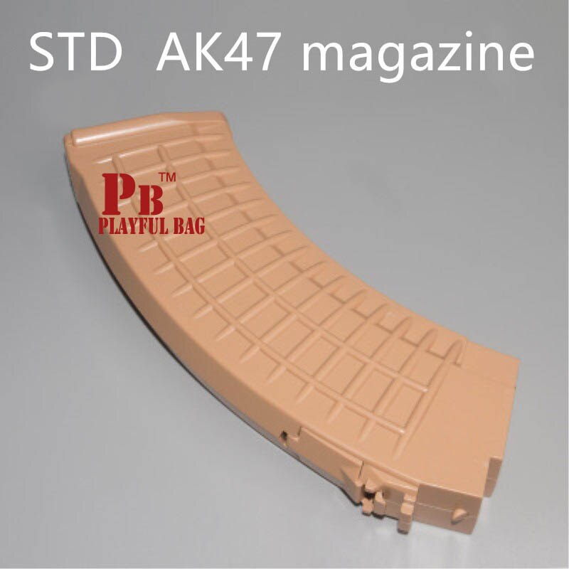 Playful bag tactical competition CS hobby DIY accessories STD ak47 original factory plastic ABS magazine gel ball gun ID25