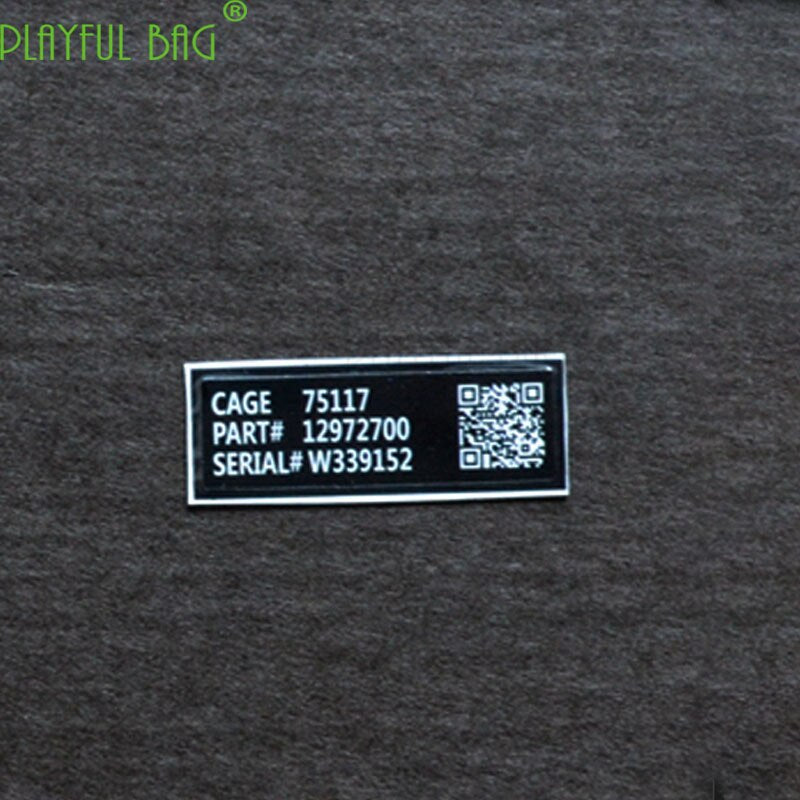 playful bagsticker MK18 weapon model 2D code information card M4 metal paste Jinming scar under the water supply bomb HK416 Le Hui AK L20