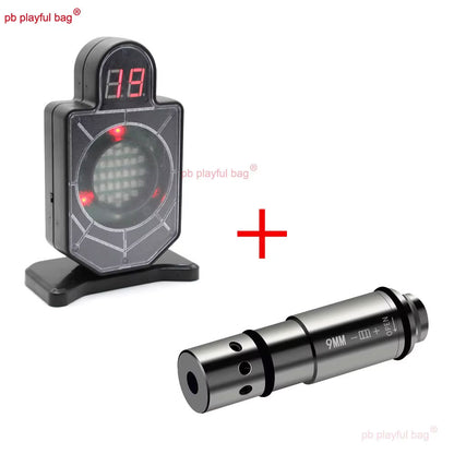 Red Laser Cartridge Bore Sighter 9MM Laser Induction Target 2MW Laser Bullet Toy Accessories QG659 Outdoor Sports Tactical