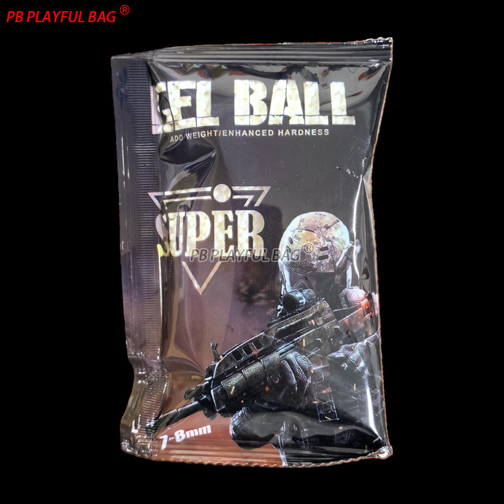7-8mm Ultra White Gel Balls - Reinforced Toy Ammo for Gel Blaster - Milky White Harden Upgrade - Durable Water Beads QJ159