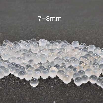 Playful bag Outdoor CS Sport Frosted Transparent Gel Ball Hardened Creamy White Crystal Gel Ball Toy special 7-8mm QE74