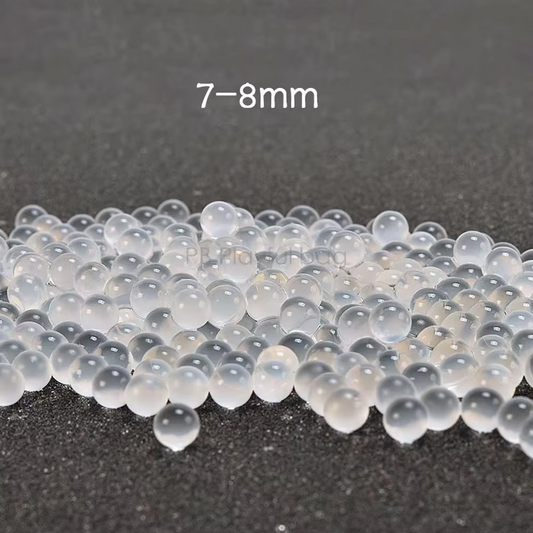 Playful bag Outdoor CS Sport Frosted Transparent Gel Ball Hardened Creamy White Crystal Gel Ball Toy special 7-8mm QE74