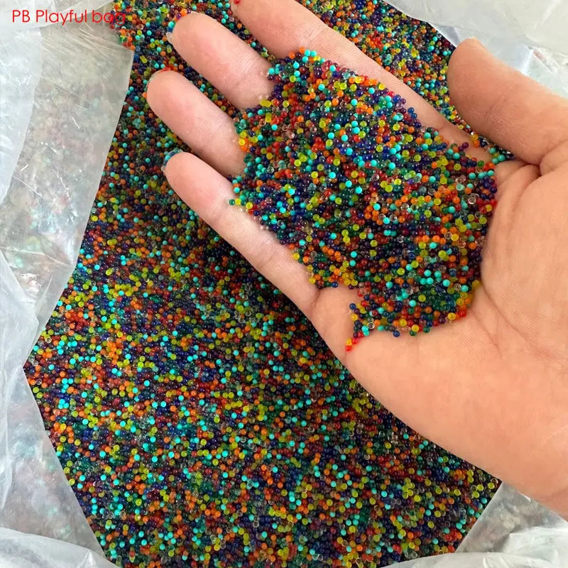 1kg 7-8MM Gel Ball Toy Bullet 8 Color Universal Crystal Bullet Water Absorbing Bead Toy Gun Accessory QJ81