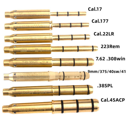 Outdoor Sports Toy Laser Bore Sight .177/22LR/.223/.17/. 38spl Cal Red Dot Training 2MW Laser Toy Accessories Game QG518