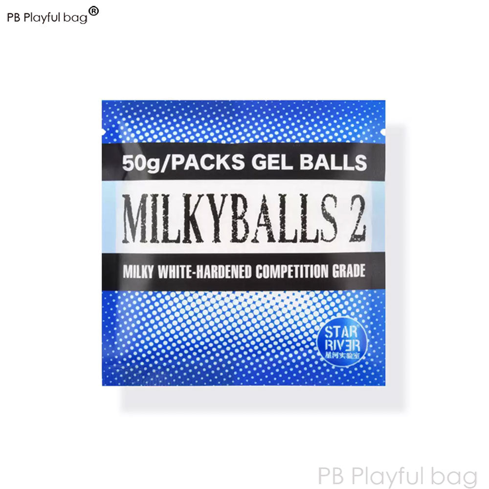 Outdoor Sports 7.2MM Milk Ball 2 Milky White Gel Ball Toy Accessories Water Bullet Adult Leisure CS Game QG736 Gel water bead gun