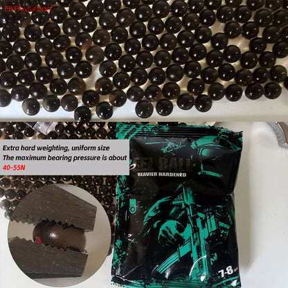 5 packs 7-8MM Frosted Gel Ball Tiffany Blue/Ghost Black Heavier Hardened Water Absorb Beads Toy Gun Bullet QJ93