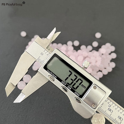 Outdoor Sport 7-8mm Pink Gel Ball Water Bullet Absorbing Ball Toy Accessories Frosted Hardening Crystal Beads Toy Gun Game QG501