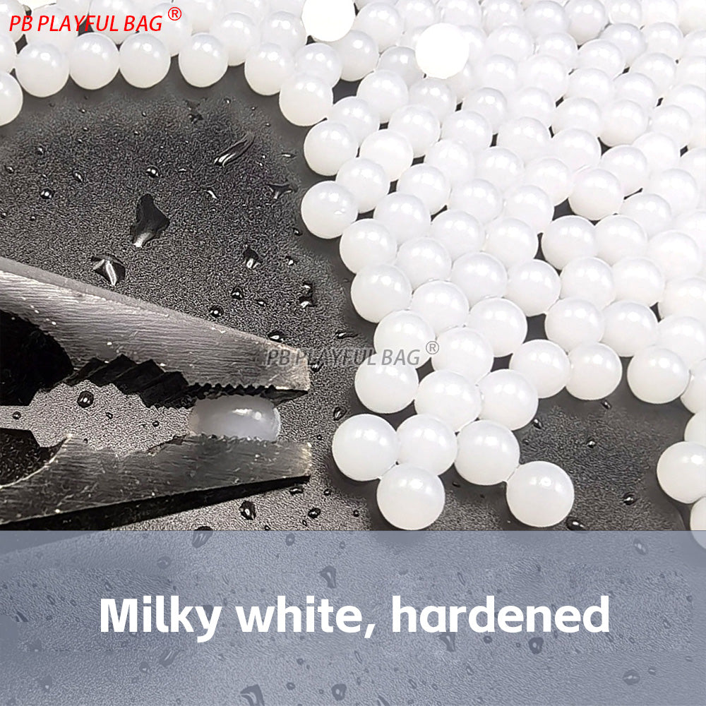 1kg 7-8MM Milky White Gel Ball Ammo for Gel Blasters Water Absorbing Beads Toy Gun Accessories Wholesale QJ147