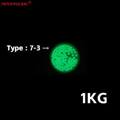 1KG 7-8MM Luminous Gel Ball Glow-in-dark Toy Gun Ammo Water Absorb Beads Wholesale QJ99