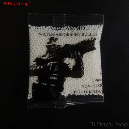 5 packs 7-8MM Toy Bullet For Gel ball Gun Toughened Weighted Milky white Water absorbing ball CS Game Toy accessory QJ68