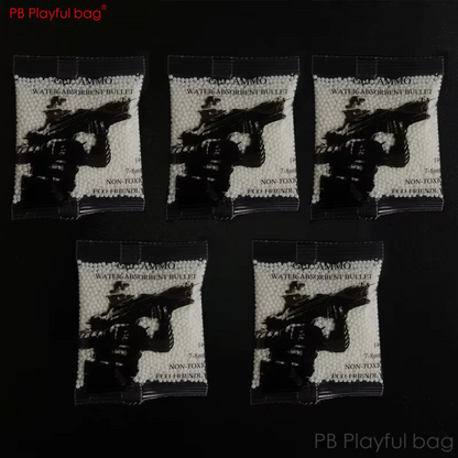 5 packs 7-8MM Toy Bullet For Gel ball Gun Toughened Weighted Milky white Water absorbing ball CS Game Toy accessory QJ68