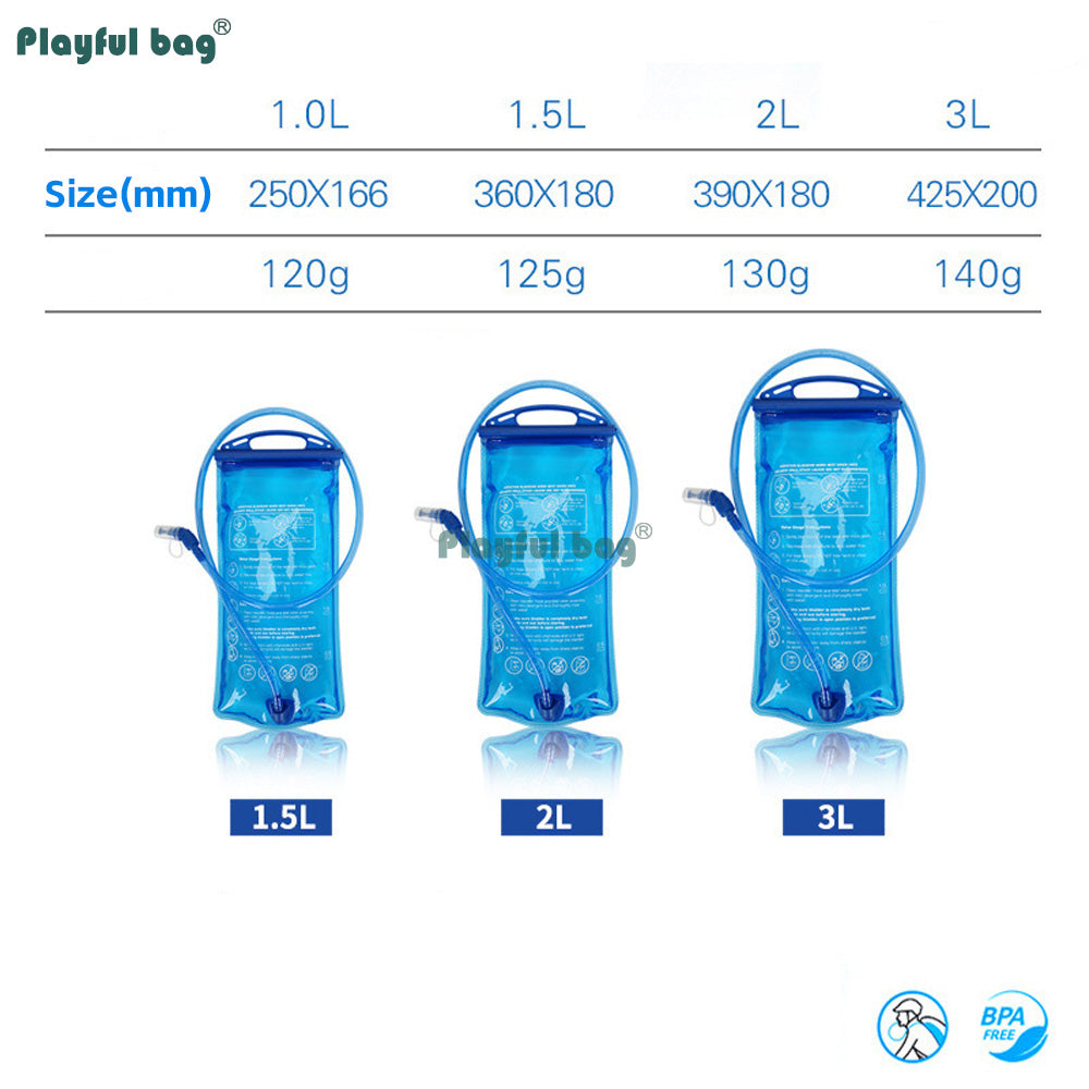 3L Lightweight Hydration Bag Durable Leak-Proof Water Bladder for Outdoor Sports, Cycling Hiking Running Biking AVA362
