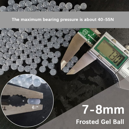1KG 7-8MM Frosted Gel Ball Toy Gun Bullets Water Absorb Beads Toys Accessory QJ95