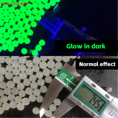 1KG 7-8MM Luminous Gel Ball Glow-in-dark Toy Gun Ammo Water Absorb Beads Wholesale QJ99
