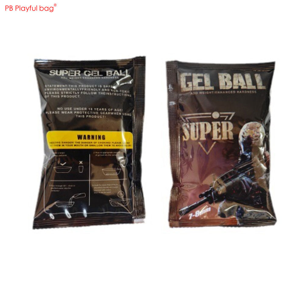 5 packs 7-8mm Reinforced Frosted Gel Ball Toy Gun Bullet Toughened Weighted Hardened Gel Ball Water Absorb Beads Toys Accessory QJ94