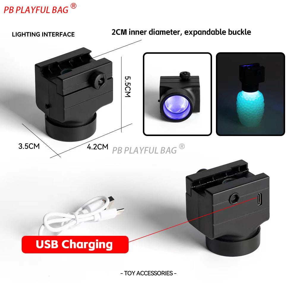 5 pack Glow-in-dark Gel Ball 7-8mm Toy Bullets Night Fluorescent Crystal Ball Water Absorb Beads Gel Ball Gun Accessory QJ69