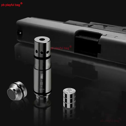 New 9mm Flat Head Gray Laser Bore Sight Toy Red Dot Training 2MW Laser Adult Outdoor Sports Game Accessories Gift QG526