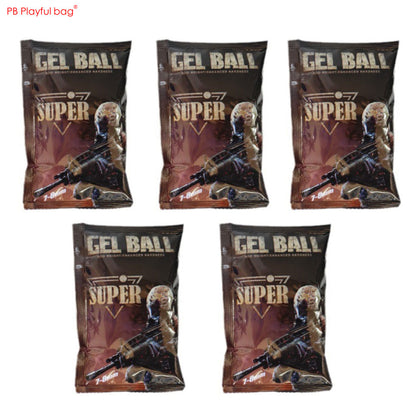 5 packs 7-8mm Reinforced Frosted Gel Ball Toy Gun Bullet Toughened Weighted Hardened Gel Ball Water Absorb Beads Toys Accessory QJ94
