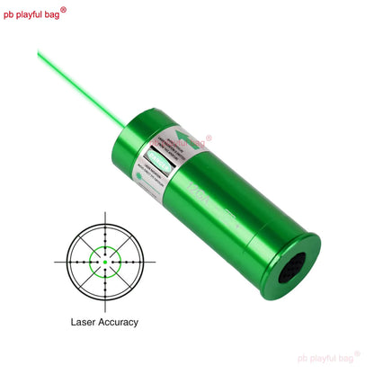 Pb Playful Bag Outdoor Sport Red Green Dot Sight Training 2MW Laser Bullet 12GA with ON OFF CS Game Toy Accessories QG519