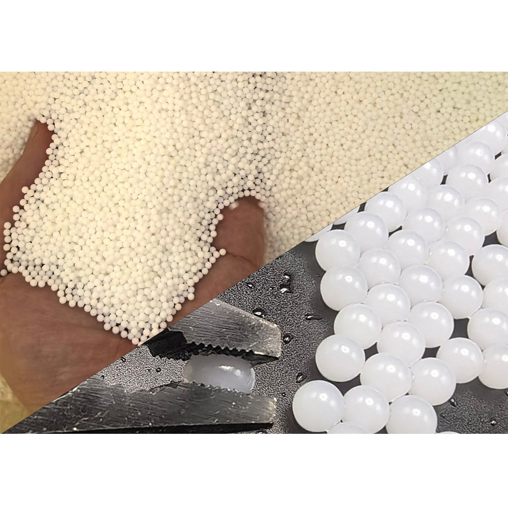 1kg 7-8MM Milky White Gel Ball Ammo for Gel Blasters Water Absorbing Beads Toy Gun Accessories Wholesale QJ147