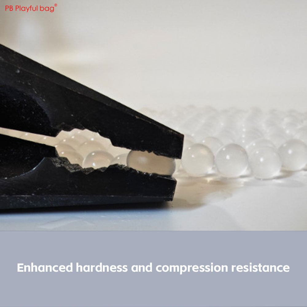 5 packs 7-8mm Reinforced Frosted Gel Ball Toy Gun Bullet Toughened Weighted Hardened Gel Ball Water Absorb Beads Toys Accessory QJ94