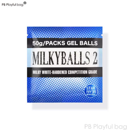 Outdoor Sports 7.2MM Milk Ball 2 Milky White Gel Ball Toy Accessories Water Bullet Adult Leisure CS Game QG736 Gel water bead gun