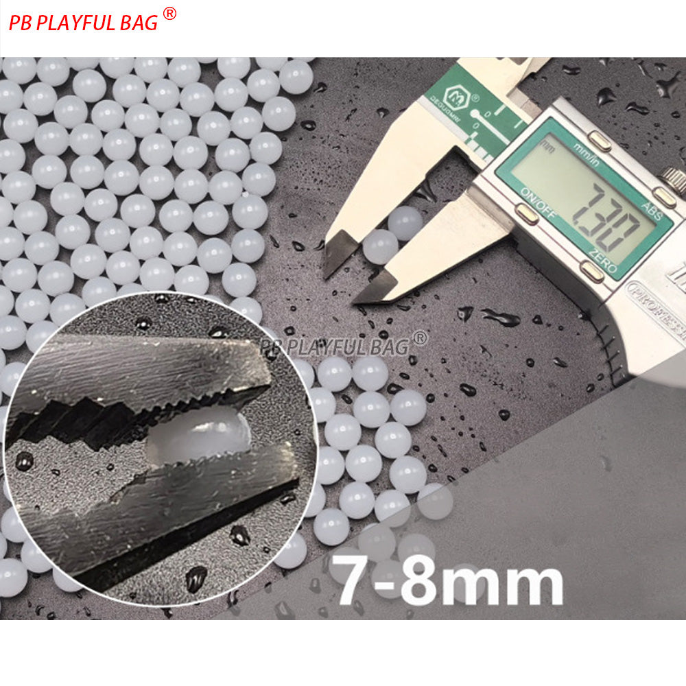 1kg 7-8MM Milky White Gel Ball Ammo for Gel Blasters Water Absorbing Beads Toy Gun Accessories Wholesale QJ147