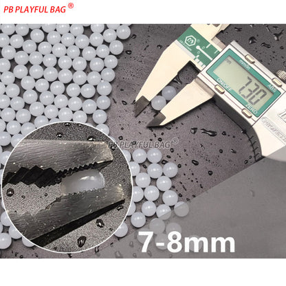 1kg 7-8MM Milky White Gel Ball Ammo for Gel Blasters Water Absorbing Beads Toy Gun Accessories Wholesale QJ147