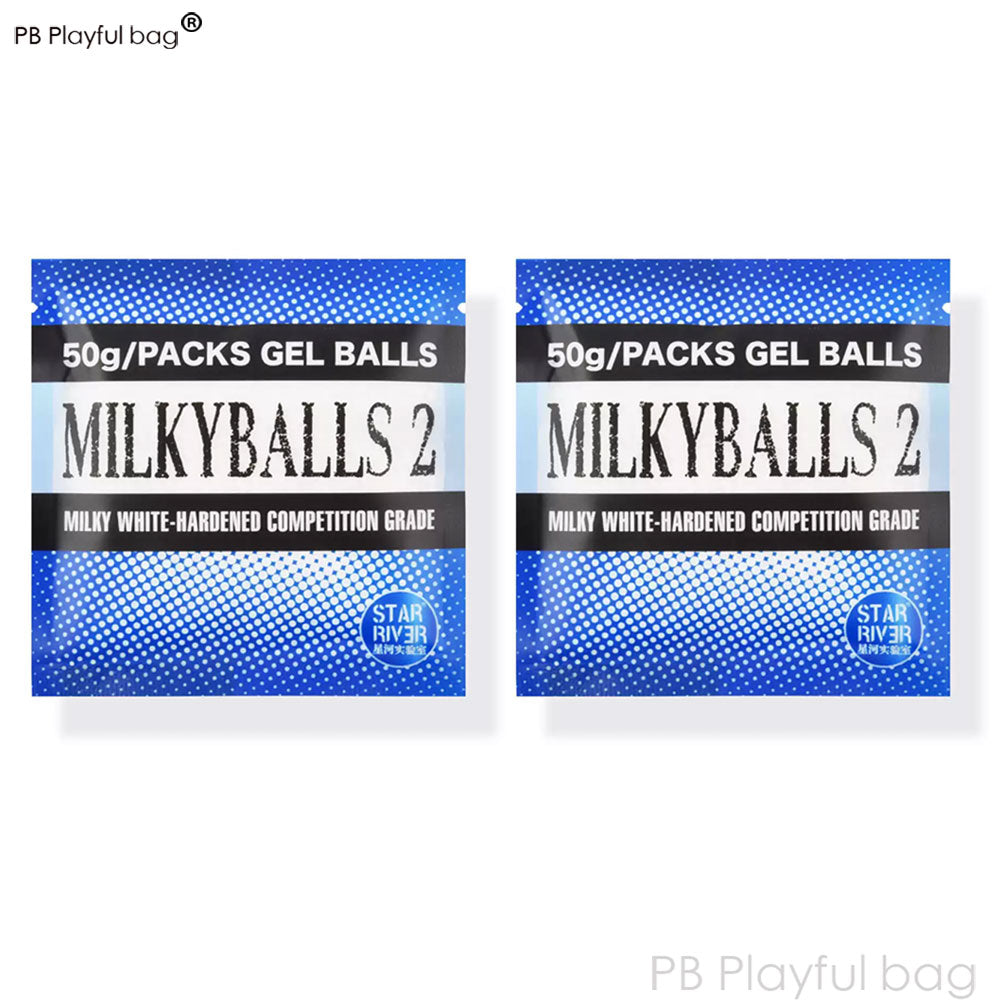 Outdoor Sports 7.2MM Milk Ball 2 Milky White Gel Ball Toy Accessories Water Bullet Adult Leisure CS Game QG736 Gel water bead gun