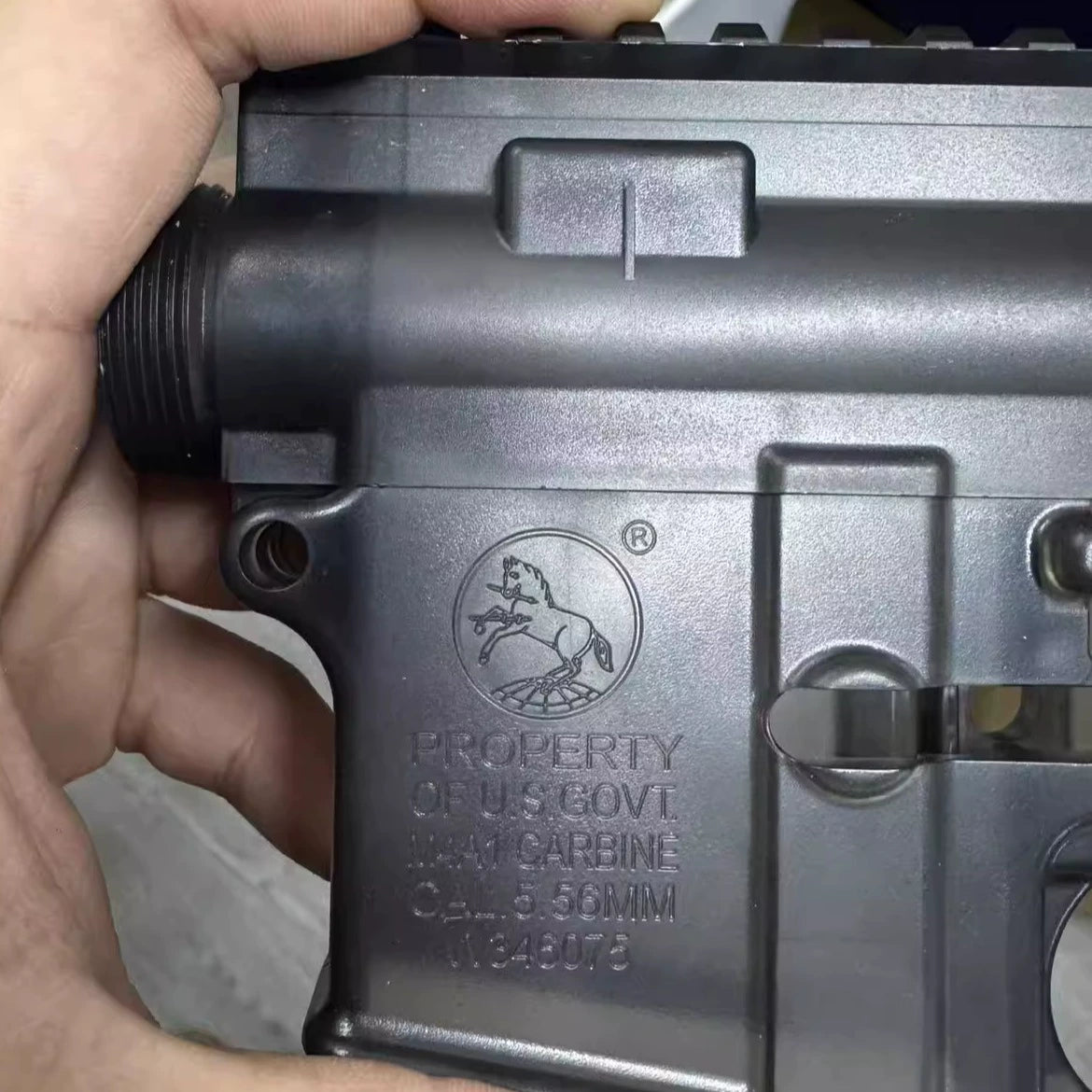 MWS nylon pony military version JMT powder transparent case AR15 laser toy M4 modified accessories sister group