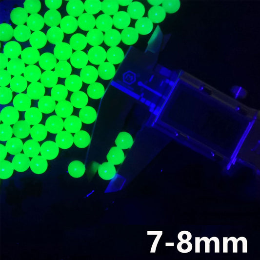 1KG 7-8MM Luminous Gel Ball Glow-in-dark Toy Gun Ammo Water Absorb Beads Wholesale QJ99