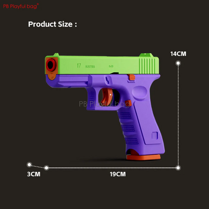 2-IN-1 Dual Mode G17 Toy Pistol Shell Ejection Model Entertainment Laser Gun With Target Children Toy Gun Game QJ90